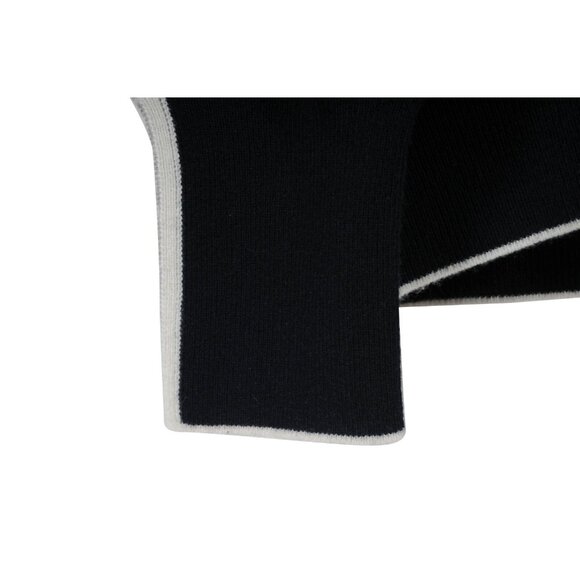 N.Peal Mens Cashmere Sweater Size XXL Navy Blue White Striped Crewneck Pullover - Picture 5 of 8